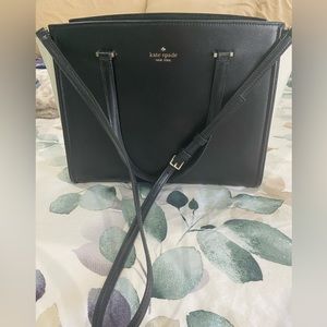 Large Kate Spade black & white satchel